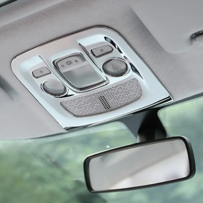 

My Good Car ABS Chrome Car Reading Lamp Light Cover Sequin Sticker Case Car styling for Peugeot 2008 2014 - 2017 car Accessories