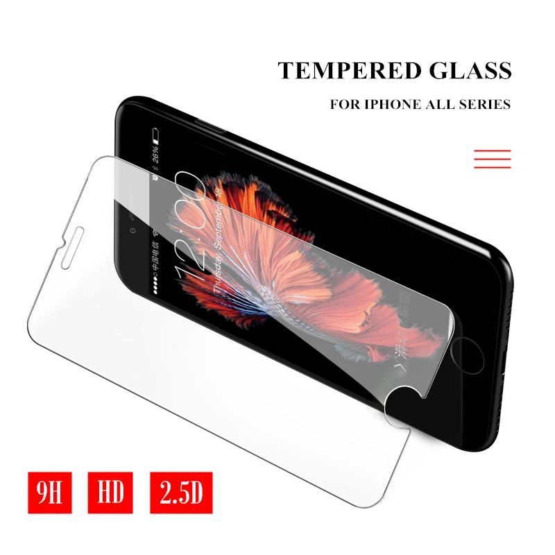 Для iPhone 6s 6 Plus Защита экрана для 7 8 закаленное стекло 5s 5 SE X XR XS Max защитная пленка |
