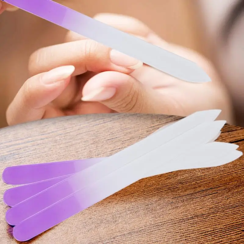 4 шт. пилки для ногтей из хрустального стекла пилка буферное маникюрное