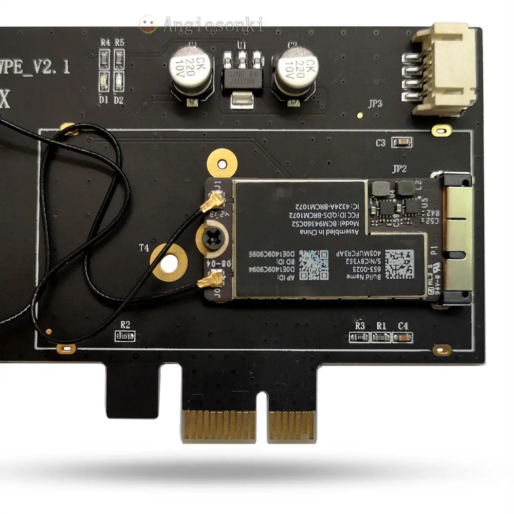 Двухдиапазонный адаптер BCM94360CS2 PCI E 867 Мбит/с 802.11AC BT4.0 Wifi Express|Сетевые карты| |