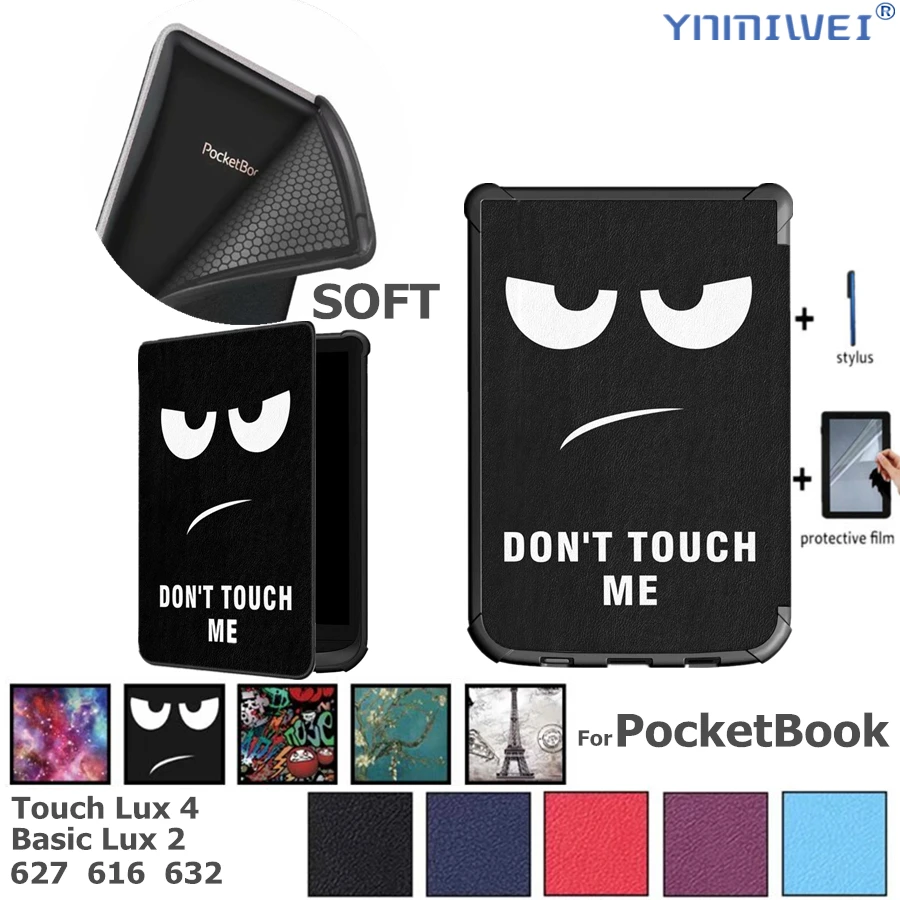Мягкий Магнитный чехол для PocketBook 616 627 632 умный Touch Lux 4 Basic 2 HD 3 чехол|Чехлы планшетов