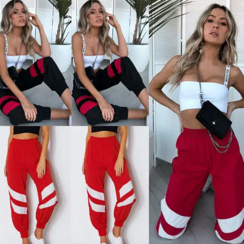 Fashion Womens Military Army Combat Camouflage Pants 2018 New Stripe LOT Cargo Trousers Casual Harm Tracksuit Sweatpants | Женская