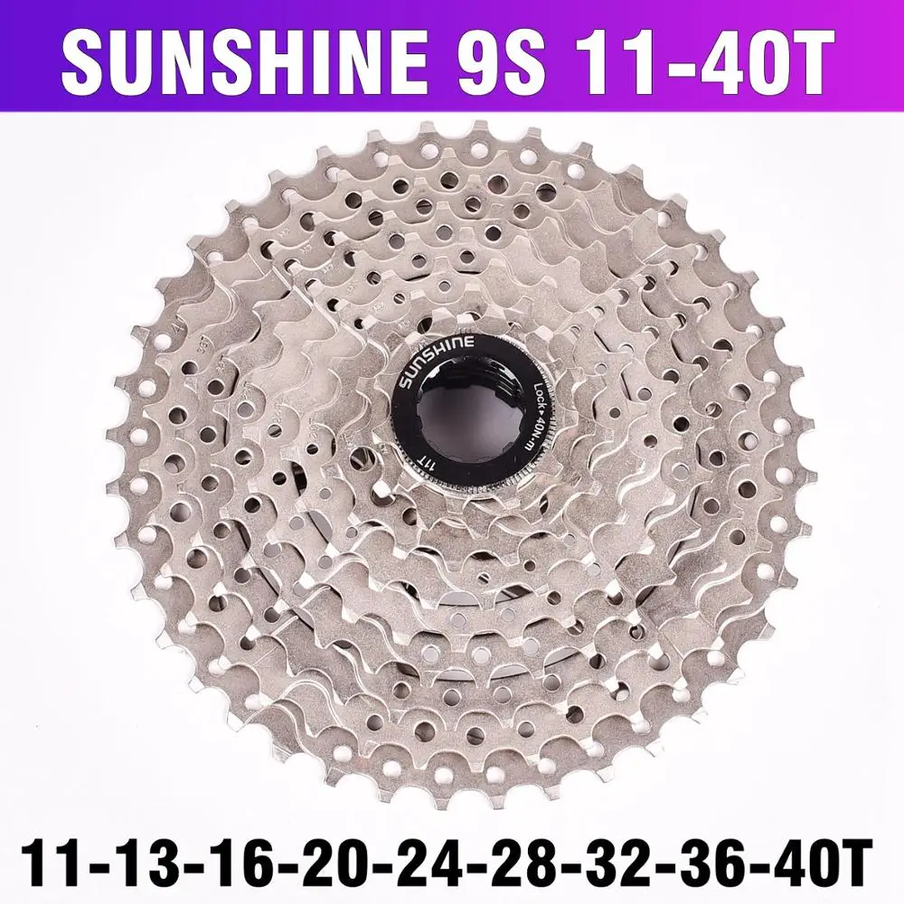 SUNSHINE MTB горный велосипед 9S кассеты свободного хода 9 скоростей шатун со звездами