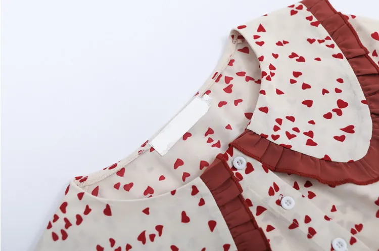 Женское платье с контрастным воротником MINSUNDA средней длины расклешенными