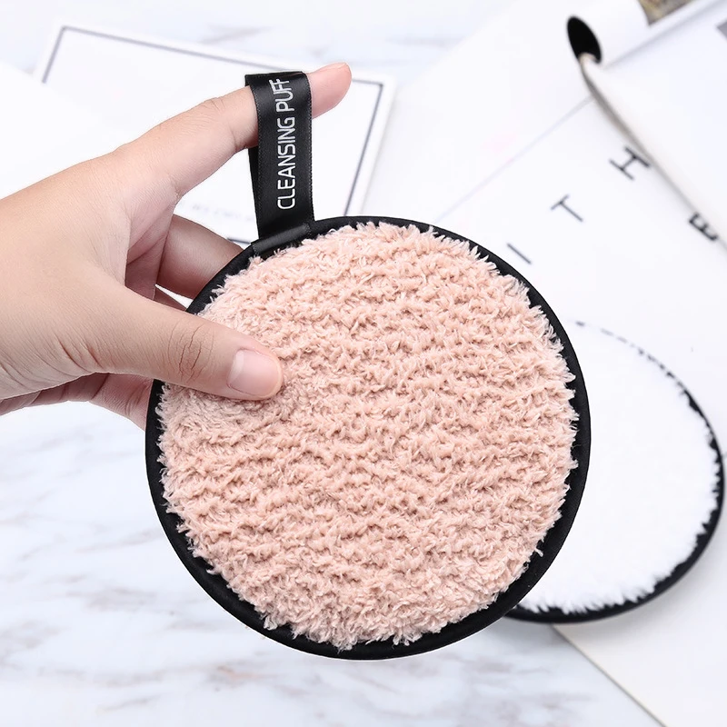 Sale 1PC Makeup Puff Tools Popular Reusable Cleaning Towel puff Cloth Pads Face |