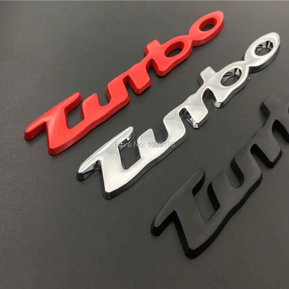 Новый Стайлинг автомобиля Turbo Boost загрузка увеличения 3D металлический хром