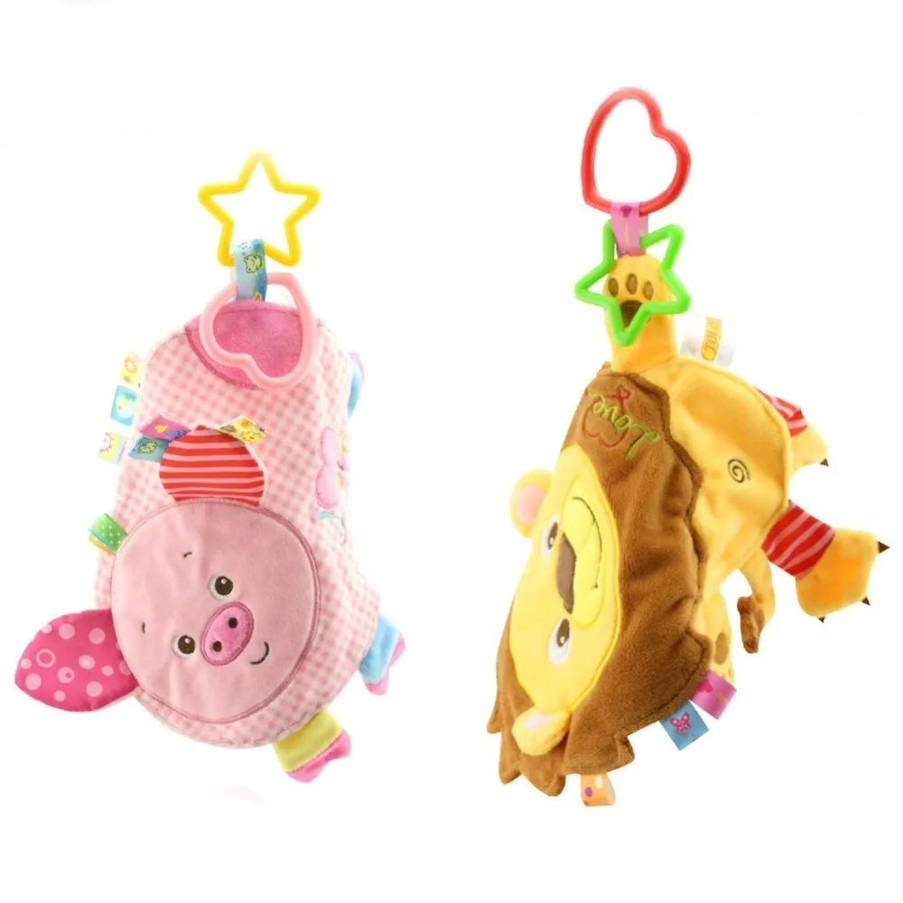 Хлопок детские игрушки-прорезыватели для зубов Погремушки новорожденных