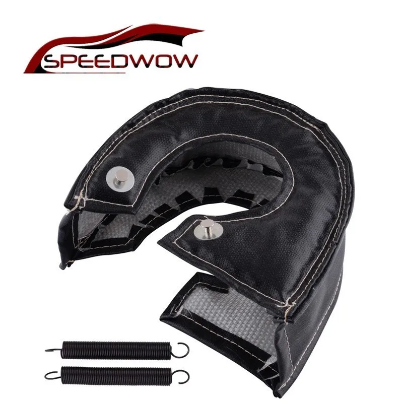 SPEEDWOW T4 Turbo Blanket Glassfiber Heat Shield Turbocharger Barrier Wrap Titanium Cover Fit GT40 GT42 GTt55 T67 T66 | Автомобили и