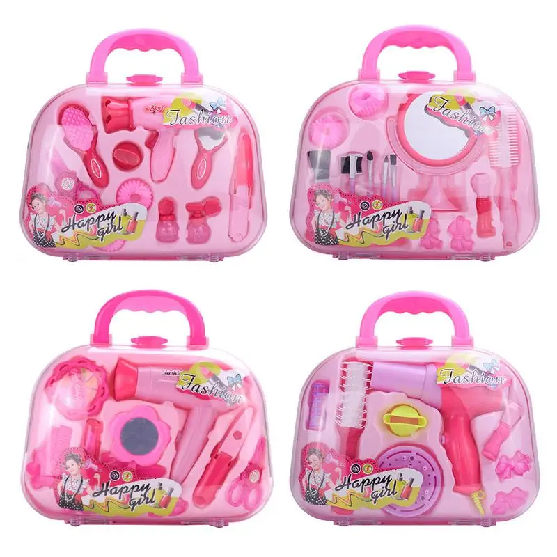 Girl Accessories Play House Makeup Toy Set Suitcase Child Beauty Salon Girls Pretend Toys Gift For Little | Игрушки и хобби