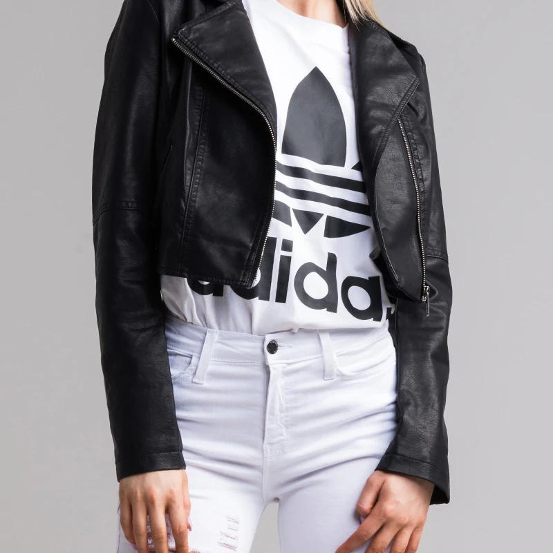 Куртка из искусственной кожи LOVE ME FOREVER | Женская одежда