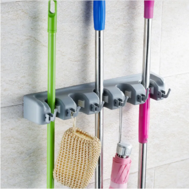 

2018 Newest Hot Wall Mounted Mop Organizer Holder Brush Broom Hanger Storage Rack Kitchen Tool