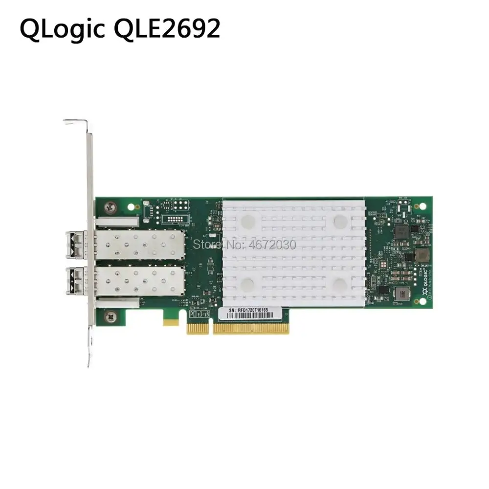Qlogic 2692 QLE2692-SR-CK 2-Port 16G Gen 5 SFP+ FC SR-Optic PCIe Controller Fibre Channel Adapters HBA Card QLE2692