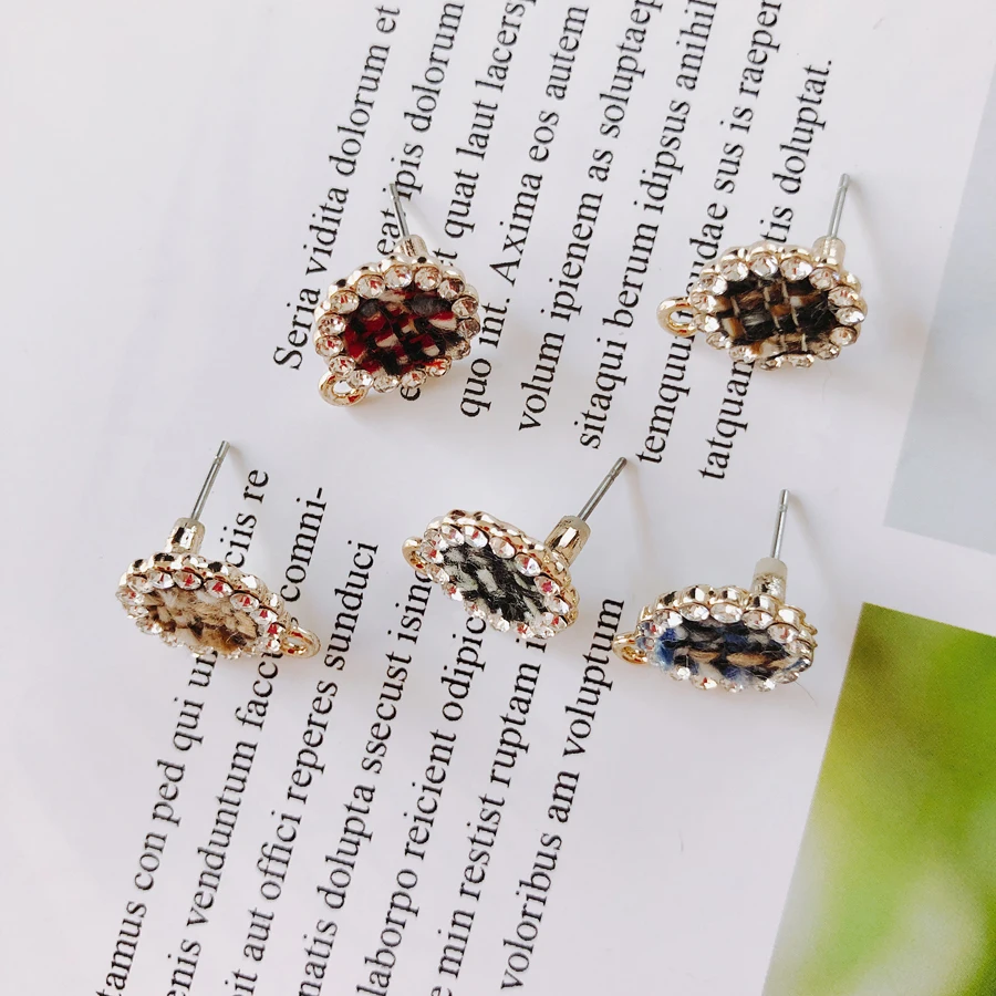 

Alloy Round Pendant Charms DIY Material Jewelry Earring Accessories