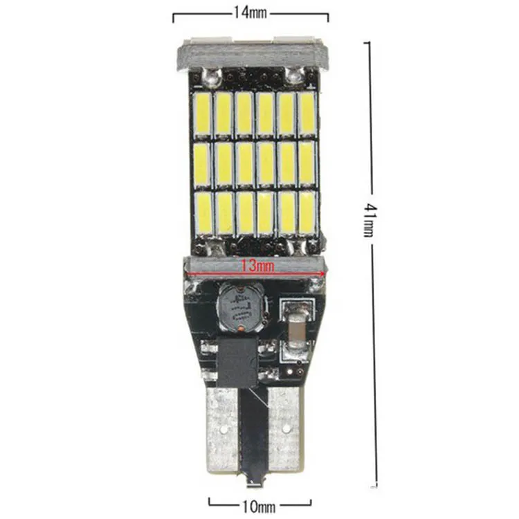 Автомобильная светодиодная декодирующая обратная лампа T15 4014 45SMD рулевая