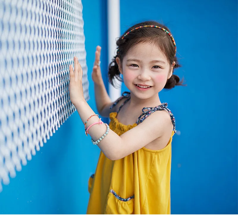 Summer 2019 Beach Holiday Cotton Teen Dresses Clothing Children Pockets Sleeveless Kids Sundress Clothes Baby Girls Dress | Детская