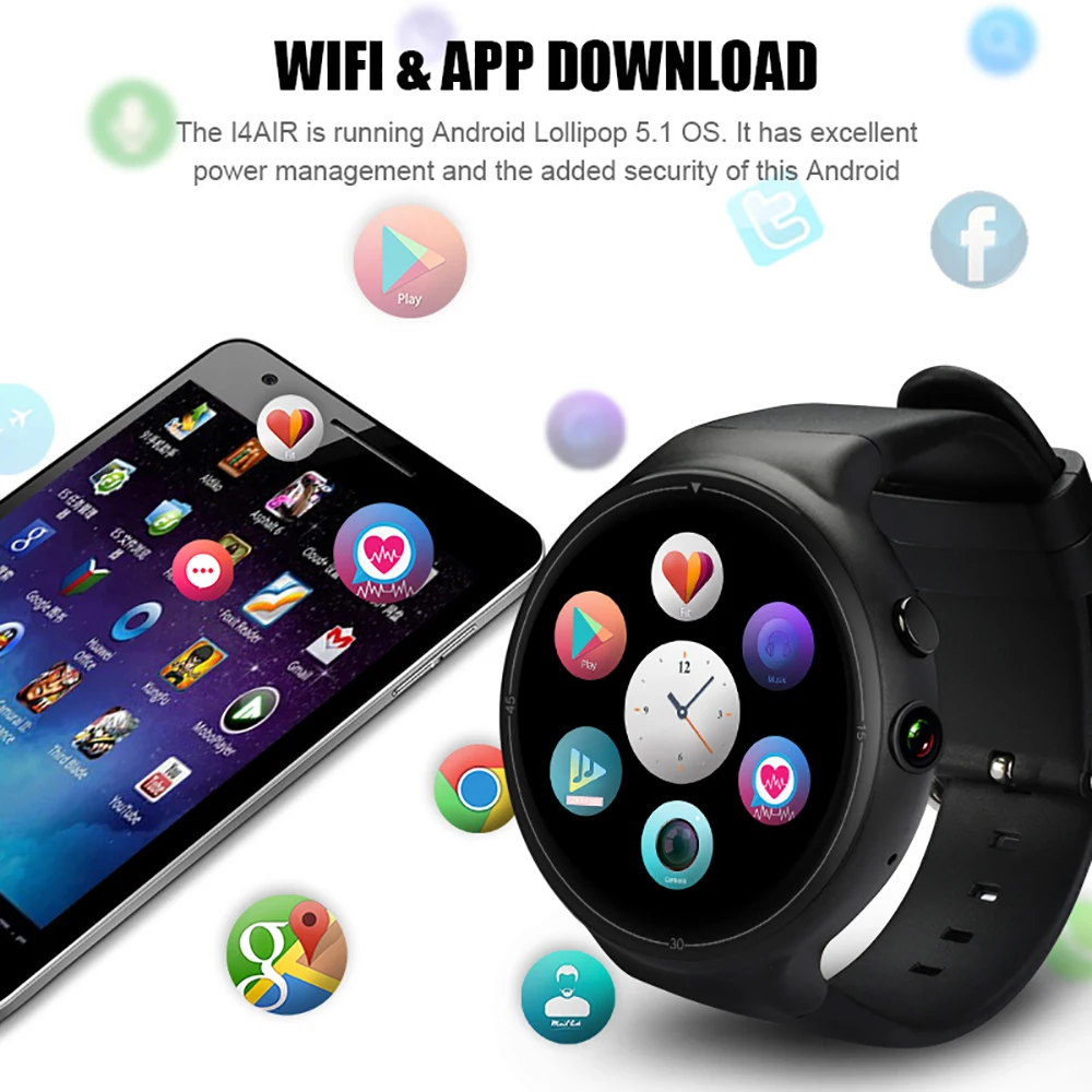 Смарт часы телефон 2G 3G Nano SIM карта GPS BT WiFi 16G + 2MP камера Android 5 1 OS пульсометр для