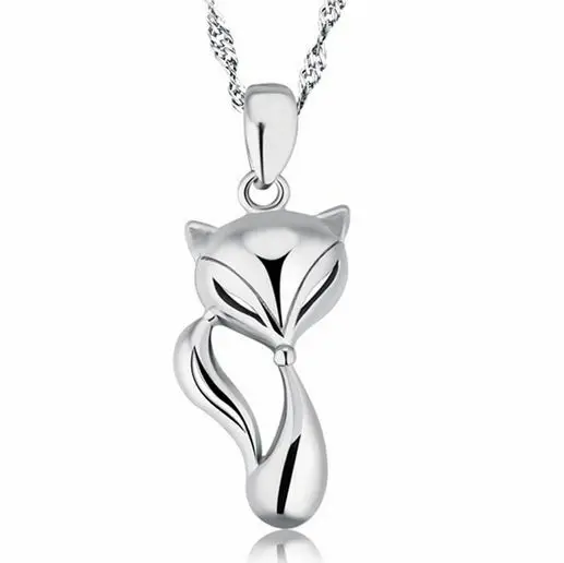 

Fashion Animal Fox Pendant Necklace For Women's Birthday Jewelry Xmas Gift