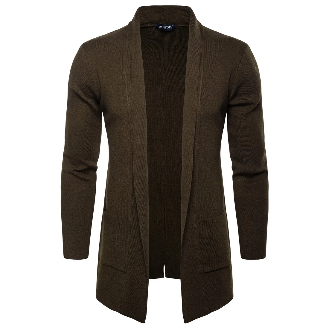 

2018 Autumn Long Sleeve Cardigan Sweater Men Solid Knitting Jacket Plus Size Men Casual Vintage Long Sweaters
