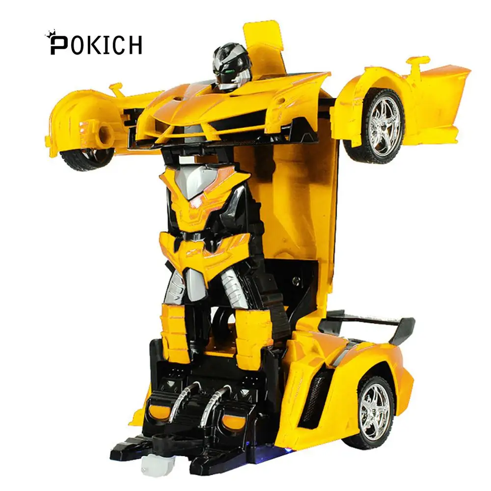 Pokich RC роботы для трансформации автомобиля спортивный автомобиль модель роботов