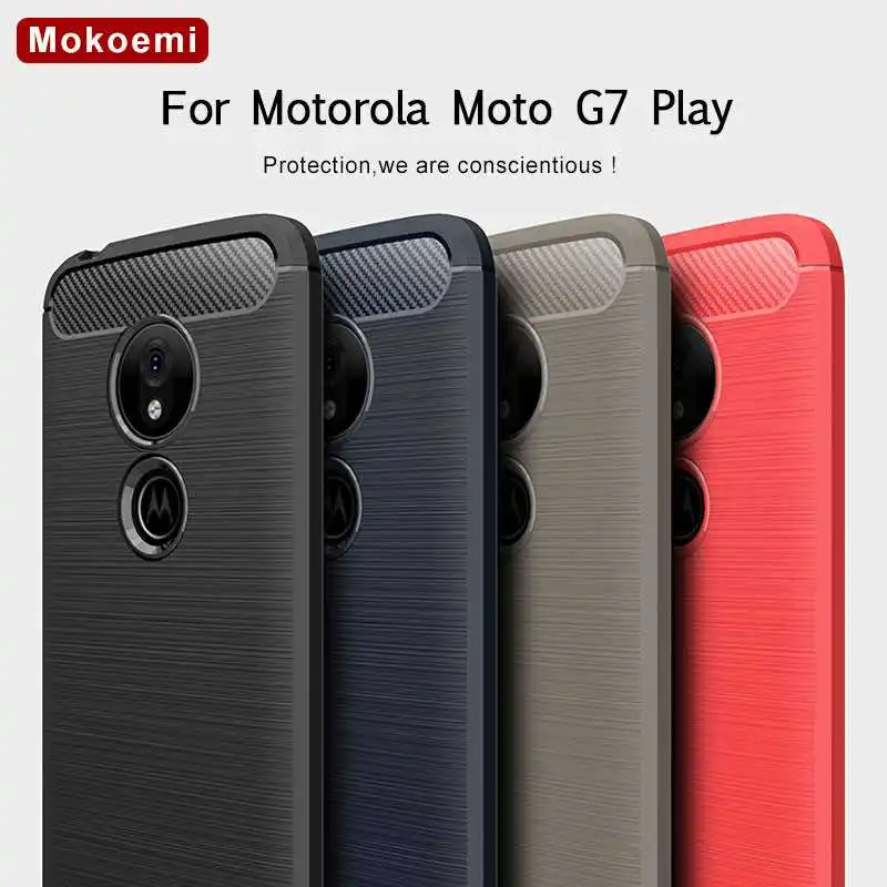 Mokoemi модный противоударный мягкий силиконовый чехол 5 7 дюйма для Motorola Moto G7 Play