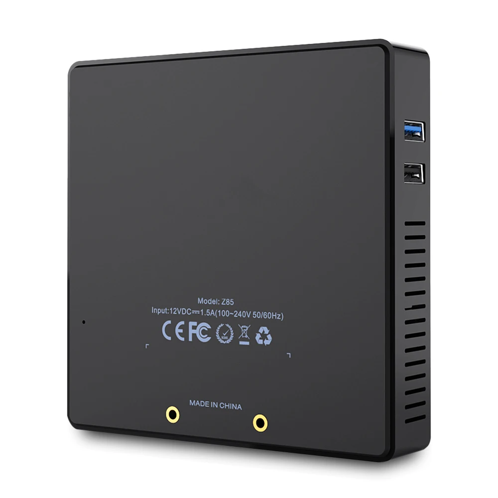 Z85 Мини ПК 2 Гб 64 ТВ коробка с двойным экраном дисплей 5 8 ГГц Wi Fi Ethernet 1000Mbp Bluetooth 4 0