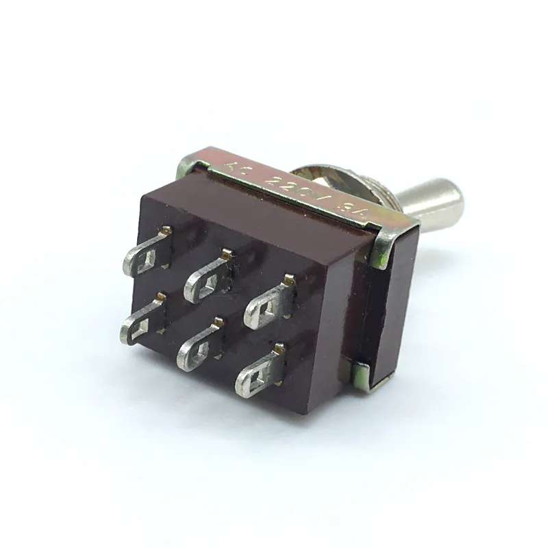 5 шт. планшетовый переключатель клавишный ON-ON 6 pin 2 way DPDT 3A AC 220V | Обустройство дома