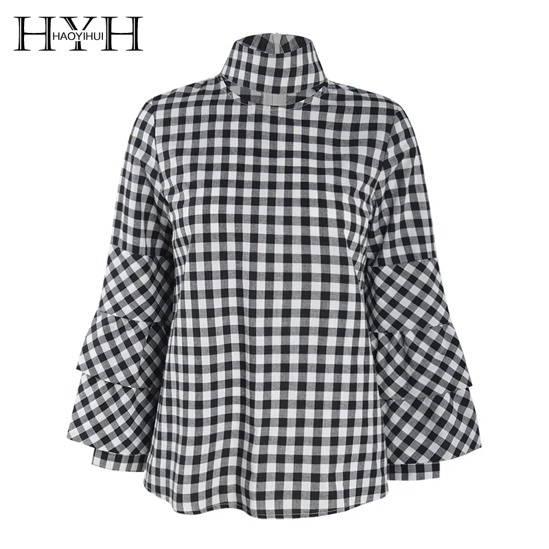 HYH HAOYIHUI Primavera Outono Повседневный подростковый стиль Comprida Camisa Conforto Macio тонкий