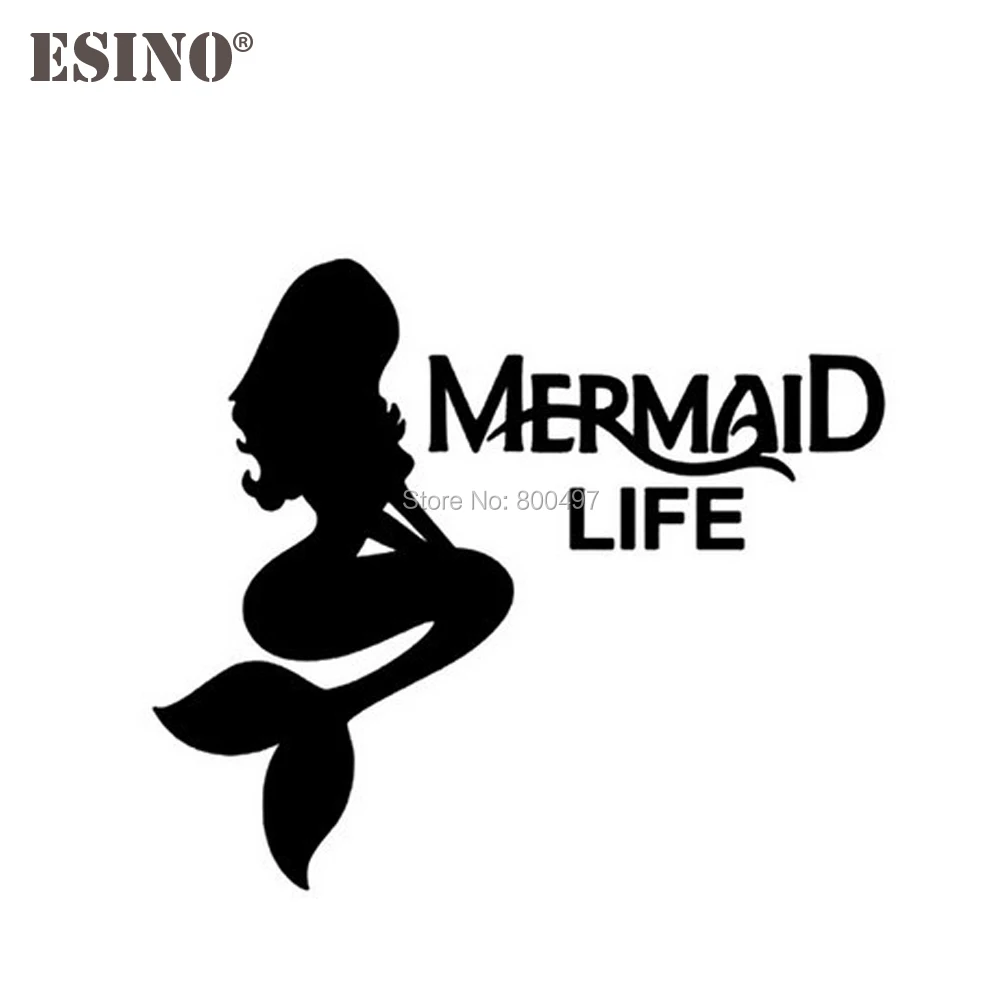 

10 x Car Styling Decoration Mermaid Life Reflective Auto Decal Cartoon Car Sticker Bumper Body Decal Creative Pattern Vinyl