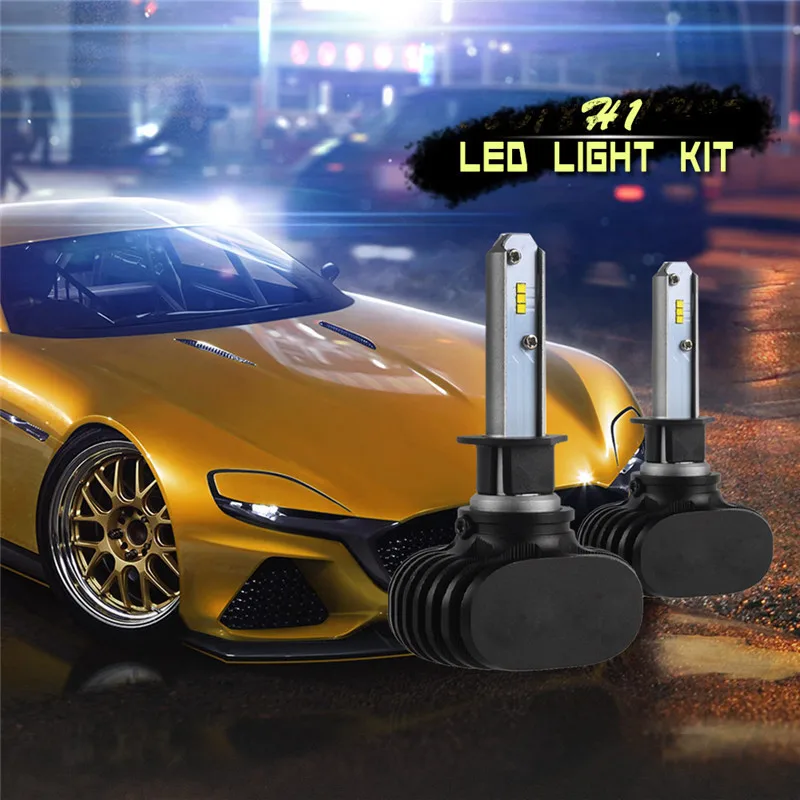 Hiyork 2 шт. S1 H27 881 HB3 HB4 12 в 50 Вт H1 H3 Автомобильные фары CSP H8 H11 лампы H4 Led H7 для авто 8000LM