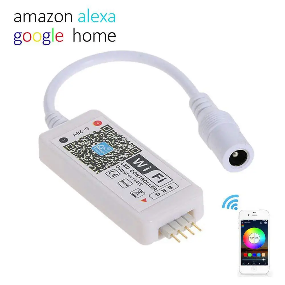 16 миллионов цветов Wifi RGB Светодиодная лента управление ler смартфоном музыка и