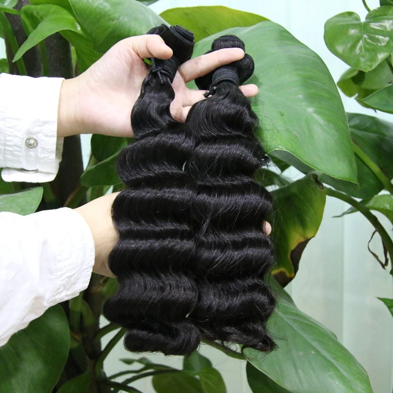 Hot Beauty Hair Brazilian Weave Bundles Funmi Double Drawn Remy 100% Human Ocean Wave Curly Extension | Шиньоны и парики