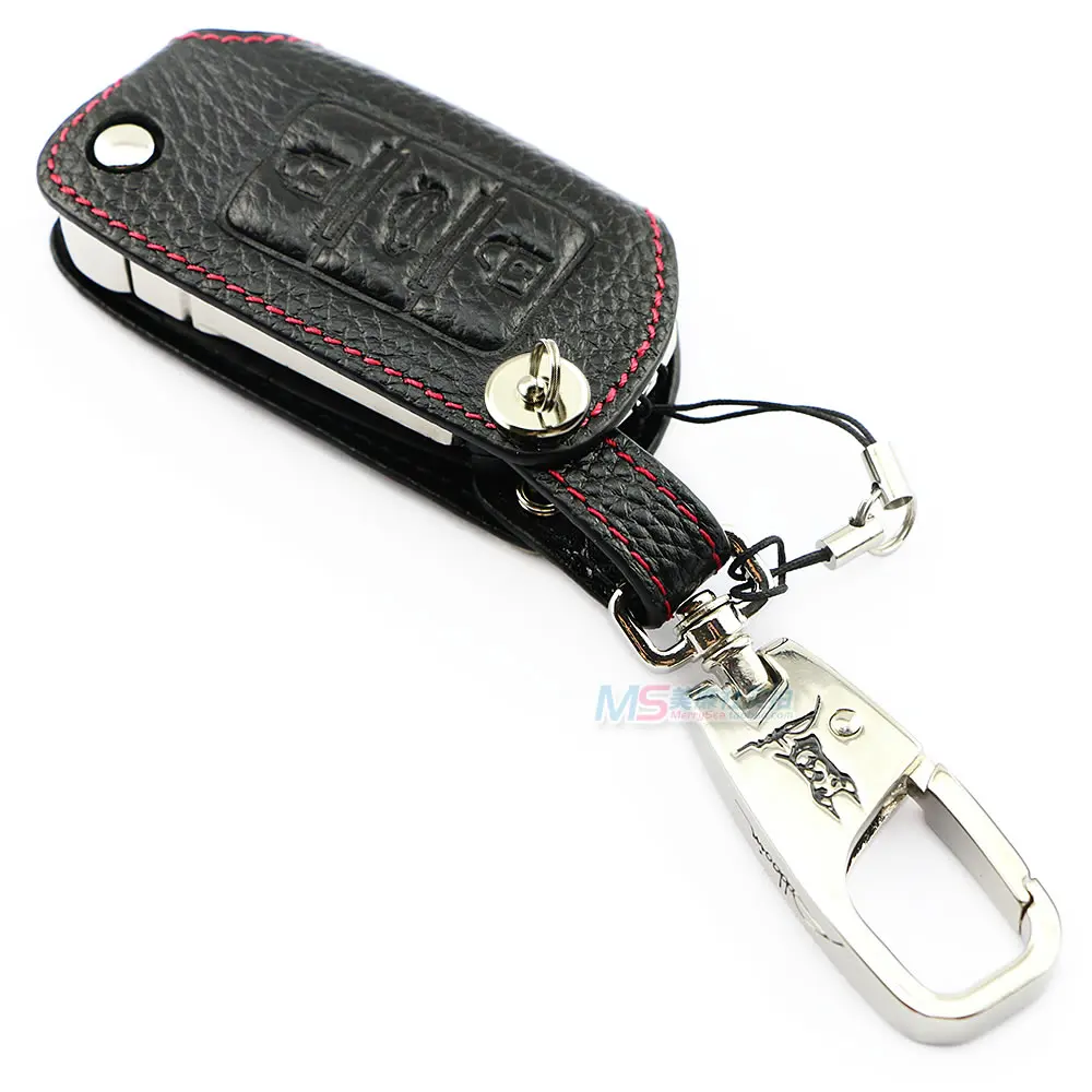 Чехол для ключей из натуральной кожи Volkswagen EOS POLO Touran JETTA Beetle Golf GTI Tiguan Passat Scirocco Multivan