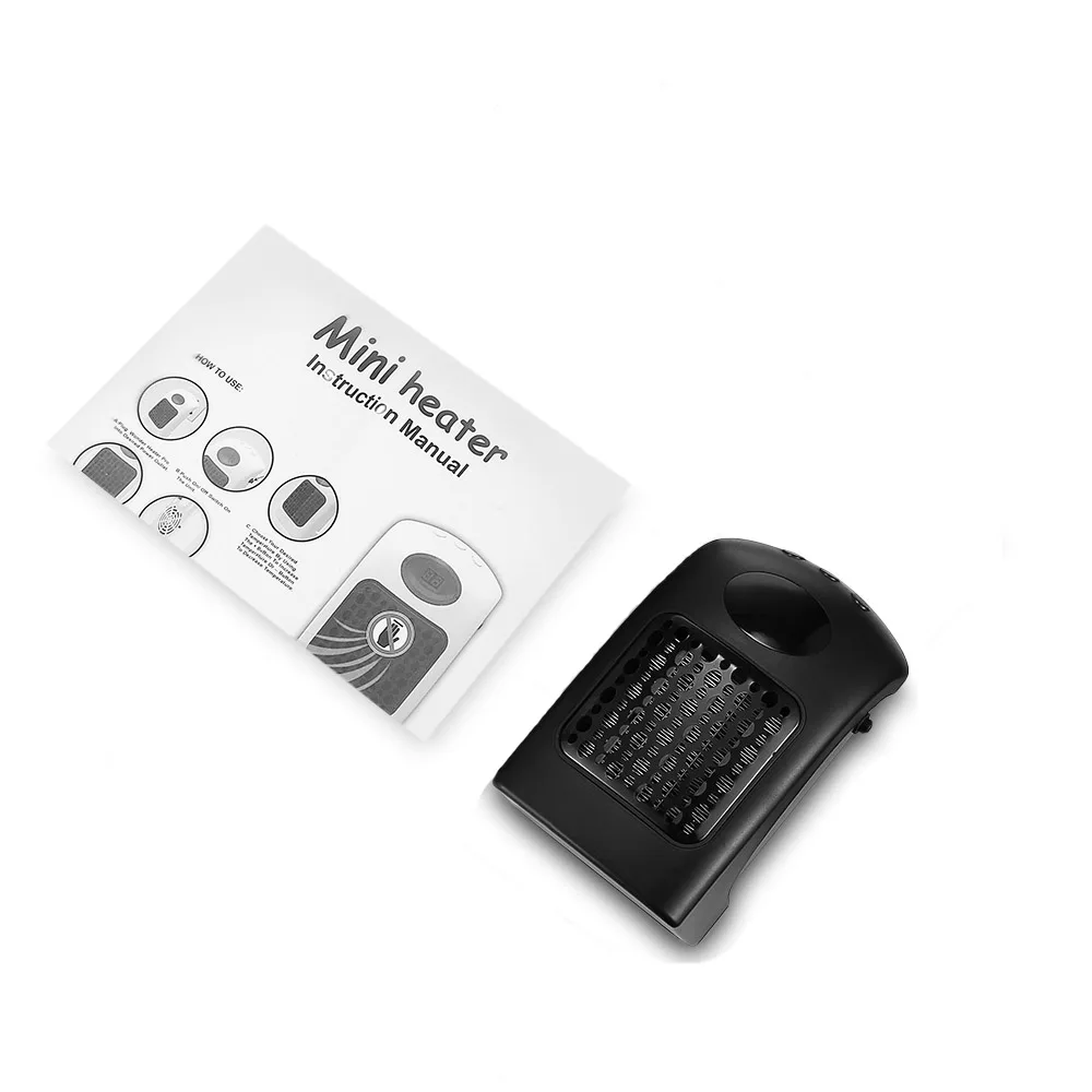 Mini Wall-Outlet Portable Office Home Heater Ceramic Heating Adjustable Thermostat And Plug Direction Timer With LED Screen 900W | Бытовая