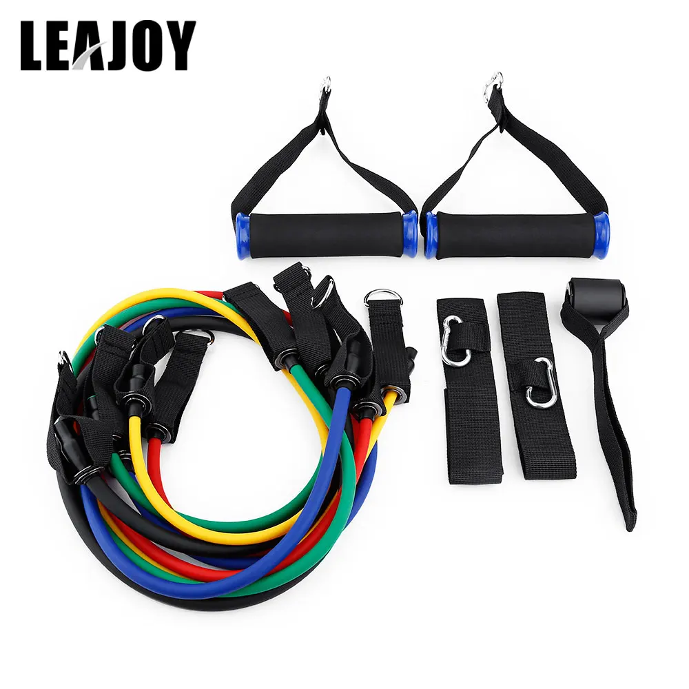 LEAJOY 11 шт. веревка для йоги фитнес резистор упражнения трубки практическая