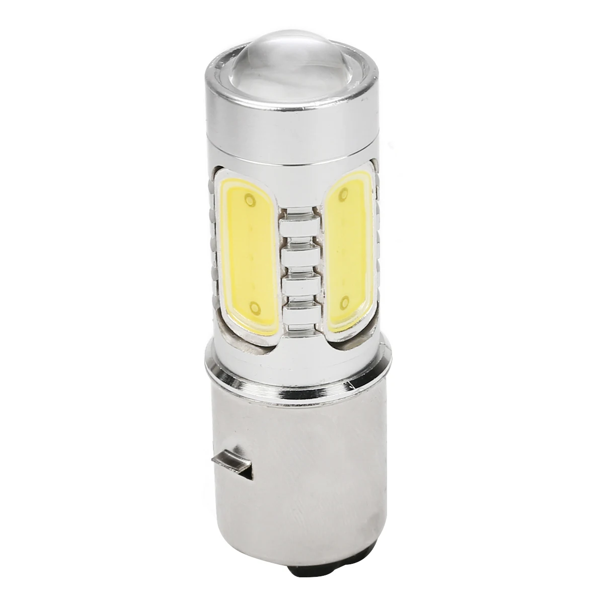 Универсальный 1 шт. белая мотоцикл H6 головной светильник DC12V 7 5 W BA20D 4 COB