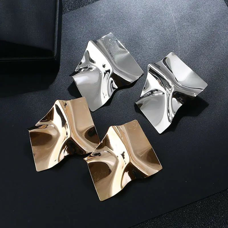 Geometric Boho Irregular Women Punk Earrings Charm Metal Trendy Femme Wholesale Jewelry Fashion | Украшения и аксессуары