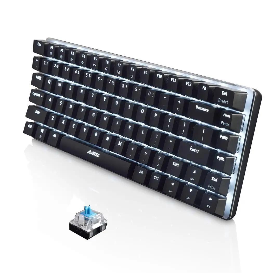 82 клавиши эргономичная Игровая USB Проводная Мода AK33RGB клавиатура для компьютера