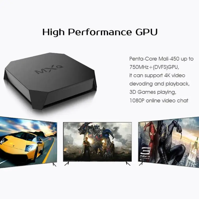 MXQ U2 + Вт Android 7 1 ТВ коробка 8 Гб W используется новая экономически эффективный чип