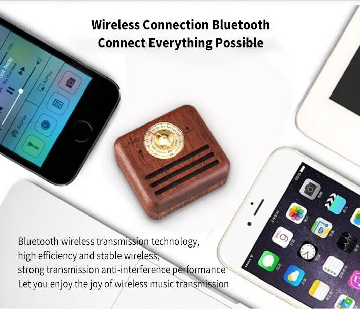 5 шт./лот Loskii деревянный Bluetooth Сабвуфер ручной работы из орехового дерева