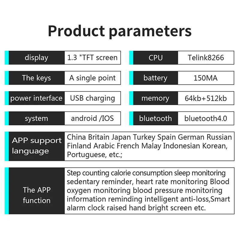 Умный монитор фитнес трекер часы для Android IOS спортивные Смарт с тонометром