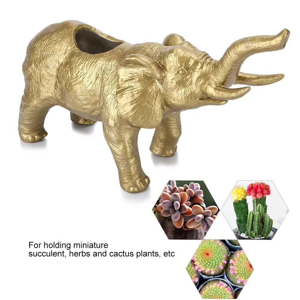 Декоративный пластиковый горшок для растений суккулентов милых животных слонов
