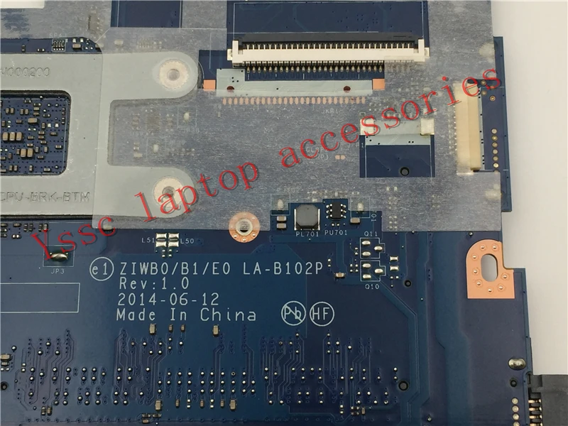 Новинка системная плата ZIWB0/B1/E0 для ноутбука Lenovo компьютер процессора intel N2840 (без