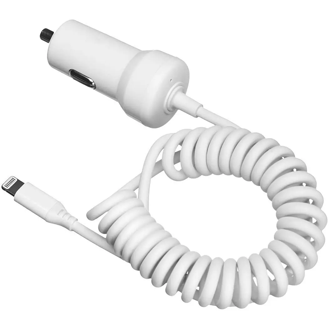 High Speed USB Universal Car Charger For Phone Mobile DC5V 2.4A DC12-24V Black White 0.056kg | Мобильные телефоны и