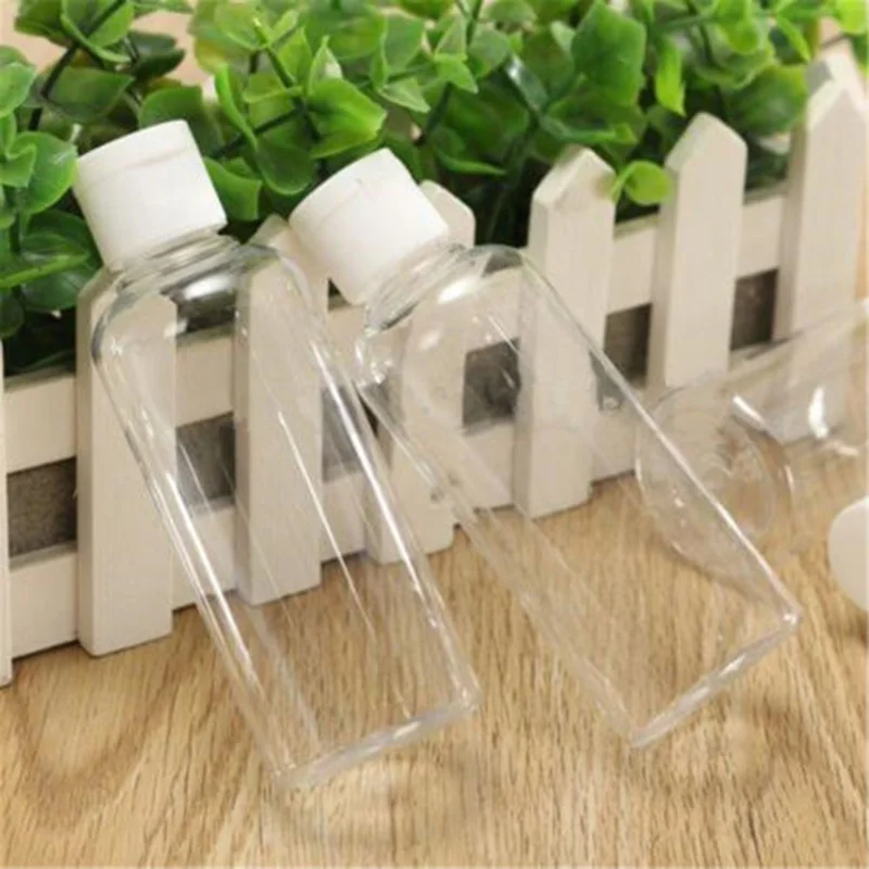 50/60/100 мл пустые прозрачные Пластик упаковка бутылка с украшением в виде