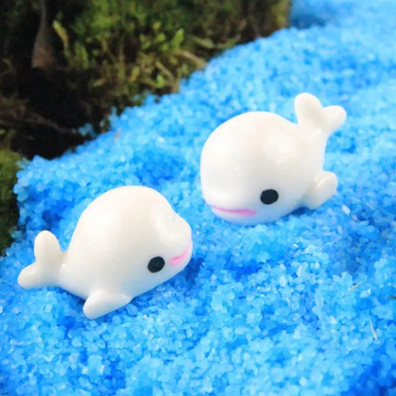 10 шт. полимерные миниатюры маленькие дельфины мини мясистый Ландшафтный