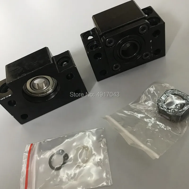 SFU RM 2005 шариковый шуруп 300 400 500 600 700 мм с концом обработанным + шаровая гайка BK/BF15