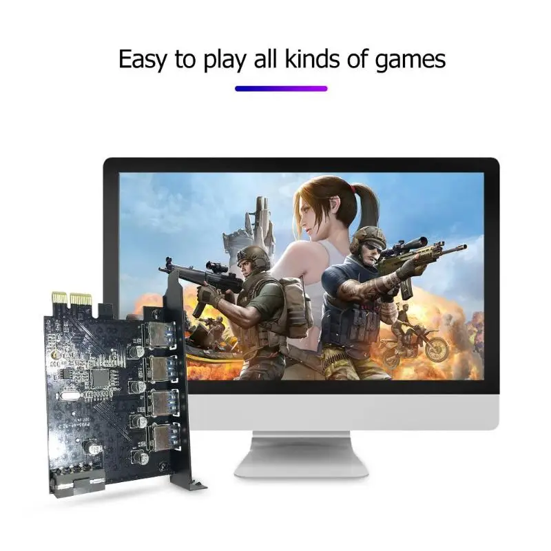 ORICO PVU3-4P-V1 4 Порты и разъёмы USB 3 0 PCI Express карты расширения для настольных ПК |