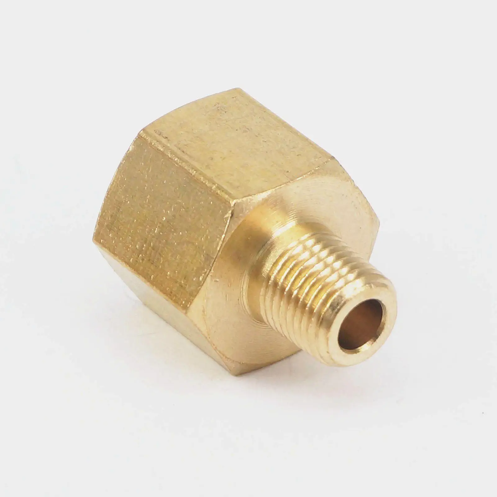 Латунный фитинг для труб с наружной резьбой BSPT 1/8 дюйма x 3/8 NPT Female адаптер
