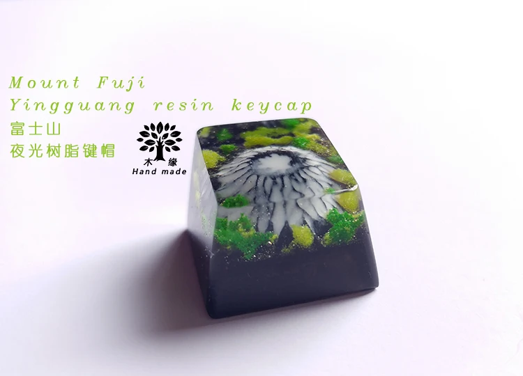 Механическая клавиатура ручной работы Fuji Resin keycap фосфоресцирующая R4 height OEM profile 1