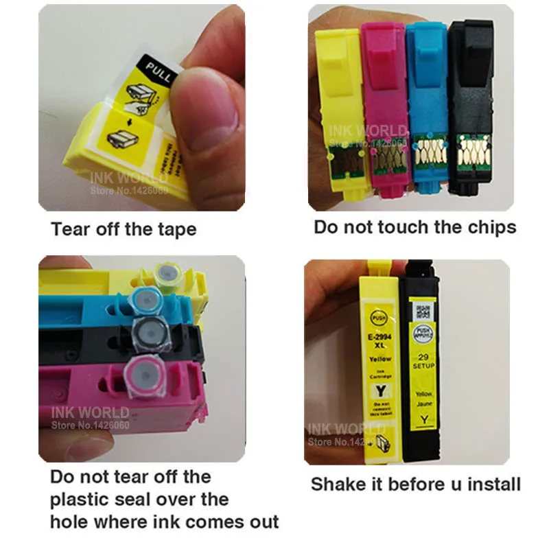 Для печатающей головки Epson XP-452 XP-455 XP-245 XP-342 XP-345 XP-442 XP-445 XP-247 Европы картридж с